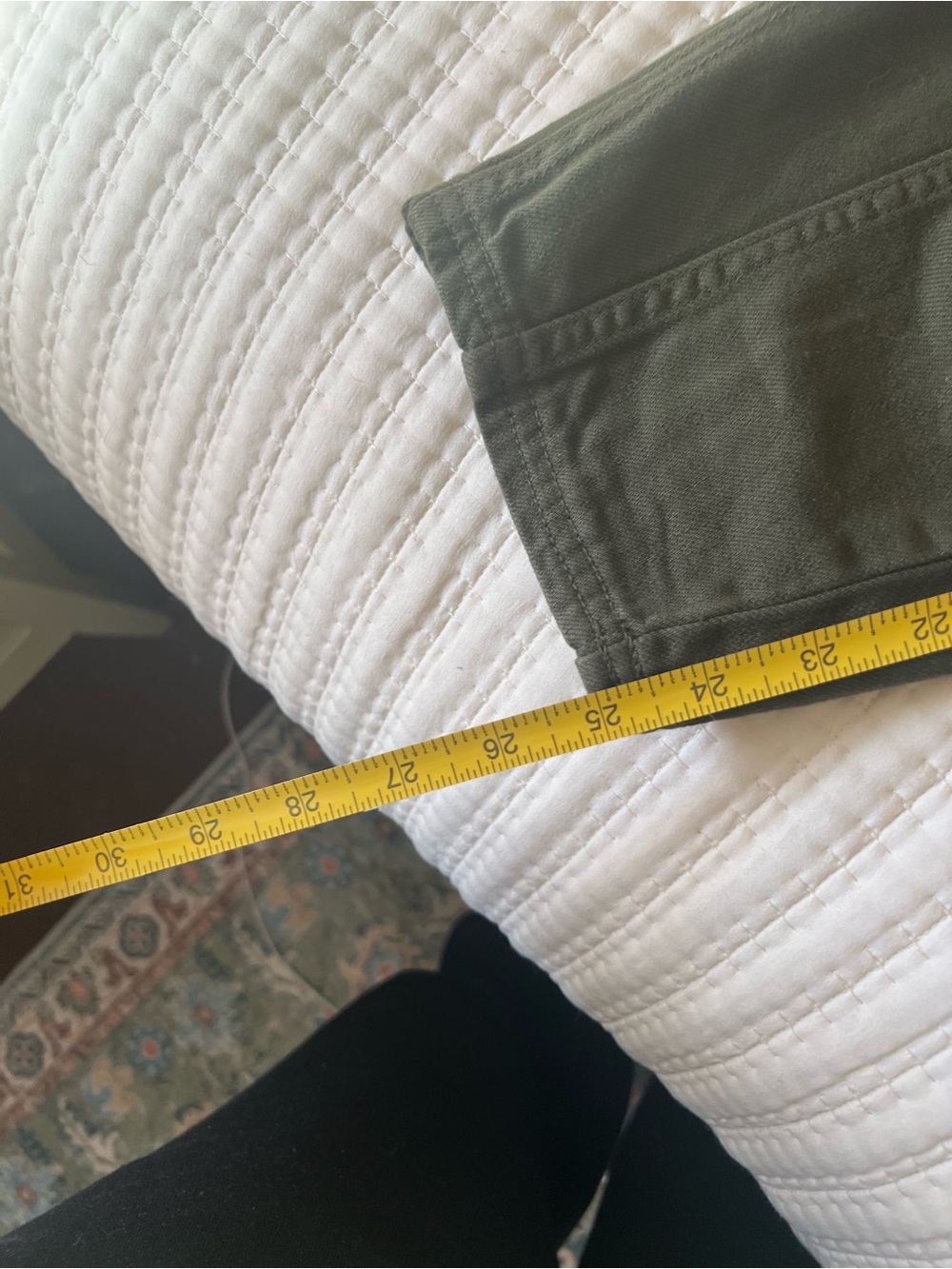Banana Republic ankle pants army green 4 - Picture 4 of 6